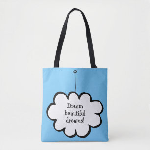 Personalisierte Wolke an einer Schnur Tasche