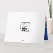 Personalisierte Wolke, Regen und Sonnenschein Mutt Karte (Rückseite)