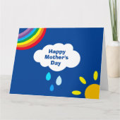 Personalisierte Wolke, Regen und Sonnenschein Mutt Karte (Vorderseite)