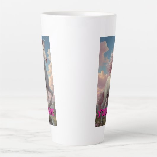 Personalisierte Wolken Milchtasse (Vorderseite)