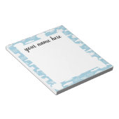 Personalisierte Wolken Notepad Notizblock (angewinkelt)