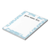 Personalisierte Wolken Notepad Notizblock (Rotiert)