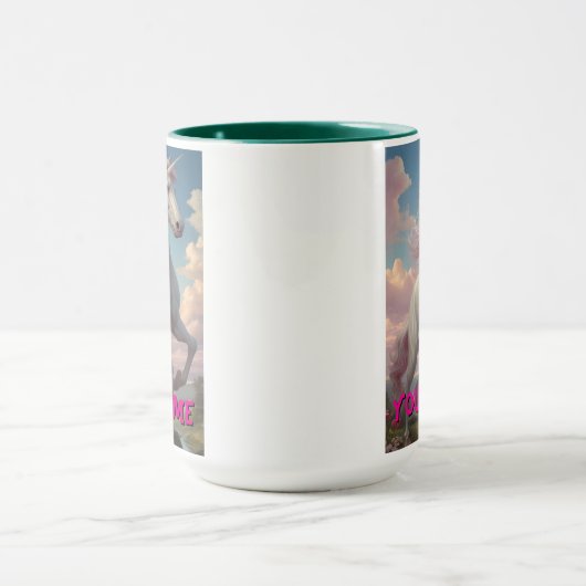 Personalisierte Wolken Tasse (Zentrum)