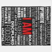 Personalisierte Word Cloud Sherpa Fleece Decke (Vorderseite (Horizontal))