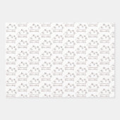 Personalisierte Wrapping Paper Sheets Geschenkpapier Set (Vorderseite 3)