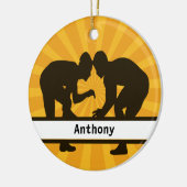 Personalisierte Wrestler Weihnachtsschmuck (Links)