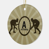 Personalisierte Wrestler Weihnachtsschmuck (Links)
