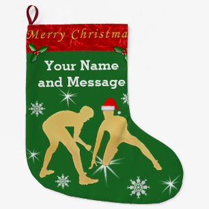 Personalisierte Wrestling-WeihnachtsStrümpfe Großer Weihnachtsstrumpf