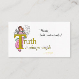 Personalisierte Wundermeme Engel-Blesscard Visitenkarte