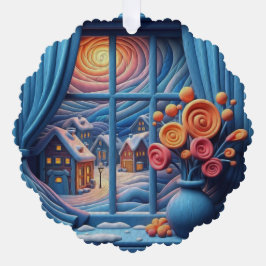 Personalisierte Wünsche für einen Inspirationsurla Ornament Karte