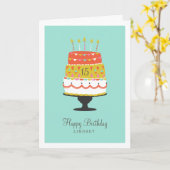 Personalisierte Wünsche machen Karte (Gelbe Blume)