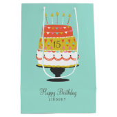 Personalisierte Wünsche machen Mittlere Geschenktüte (Rückseite)