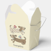 Personalisierte Wurst Hunde Dackel Geschenkschachtel (Offen)