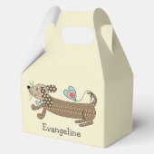 Personalisierte Wurst Hunde Dackel Geschenkschachtel (Vorderseite)