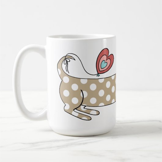 Personalisierte Wurst Hunde Dackel Tasse (Links)