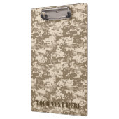 Personalisierte Wüste Digital Camouflage Deer Camo Klemmbrett (Links)