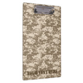 Personalisierte Wüste Digital Camouflage Deer Camo Klemmbrett (Rechts)