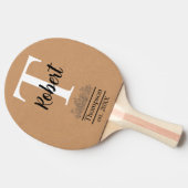 Personalisierte Wüste Wedding Pong Game Tischtennis Schläger (Seitenansicht)