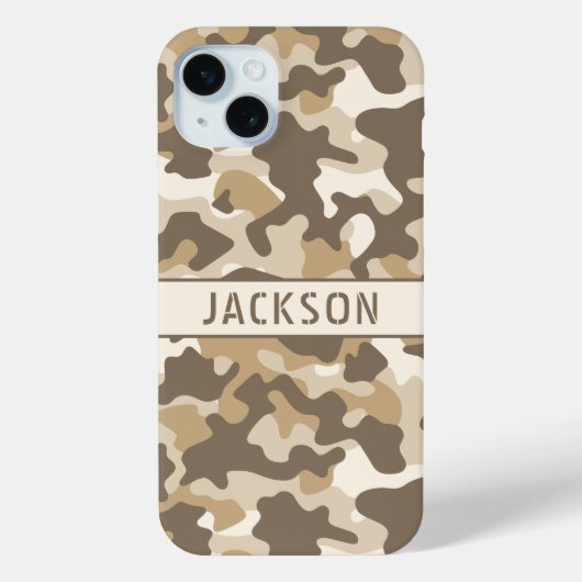 Personalisierte Wüsten-Tarnung Case-Mate iPhone Hülle (Rückseite)