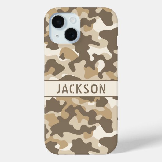 Personalisierte Wüsten-Tarnung Case-Mate iPhone Hülle (Rückseite)