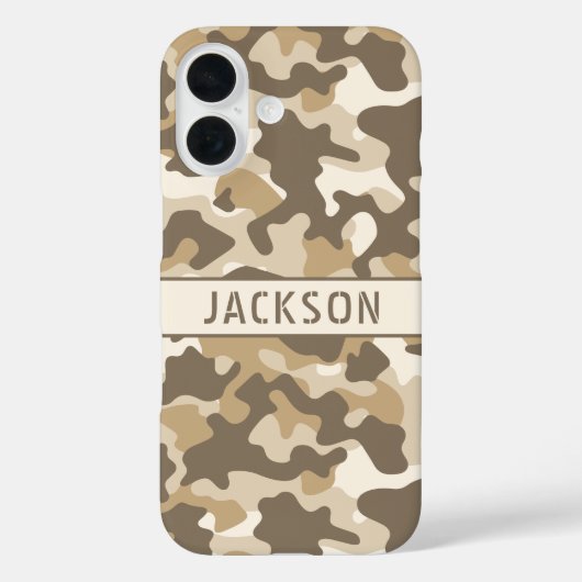 Personalisierte Wüsten-Tarnung Case-Mate iPhone Hülle (Rückseite)