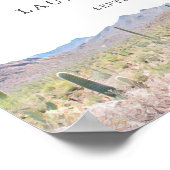 Personalisierte Wüstenhochzeit in Arizona Poster (Ecke)