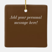 Personalisierte WWII Sieg-Verzierung Keramikornament (Rückseite)