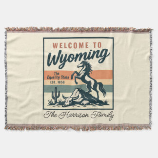 Personalisierte Wyoming-Wurfdecke Decke