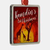 Personalisierte XMAS Ornament African Safari Giraf (Rechts)