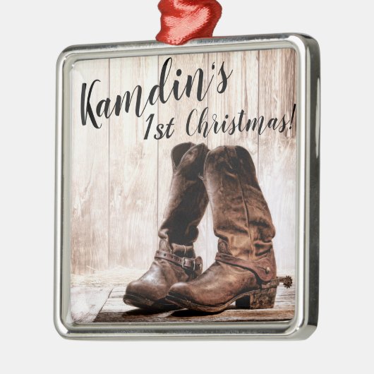 Personalisierte XMAS Ornament Stiefel Land rustika (Links)