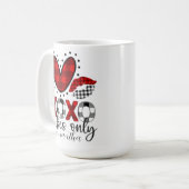 Personalisierte XoVillen Valentinstag 2024 Kaffeetasse (Vorderseite Links)