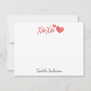 Personalisierte Xoxo-Karte Mitteilungskarte