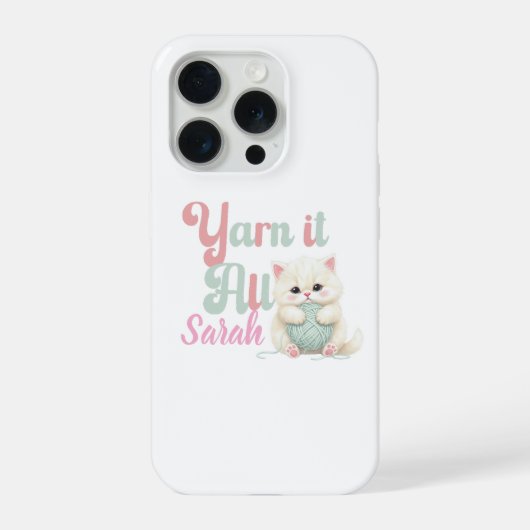 Personalisierte Yarn it All iPhone-Hülle  iPhone Hülle (Rückseite)