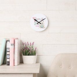 Personalisierte Yarn it All Rund-Uhr  Runde Wanduhr