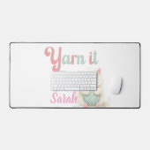 Personalisierte Yarn it All Schreibtischunterlage (Tastatur & Maus)
