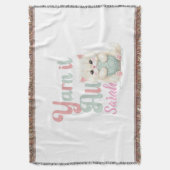 Personalisierte Yarn it All Wurfdecke  Decke (Vorderseite Vertikal)