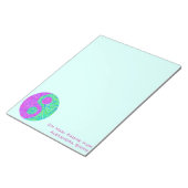 Personalisierte Yin- und Yang Zen Kunstdenkmäler Notizblock (angewinkelt)