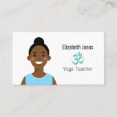 Personalisierte Yoga Avatar Business Card Visitenkarte (Vorderseite)