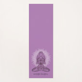 Personalisierte Yoga Lotus Pose Lavender Yoga Mat Yogamatte (Vorderseite)