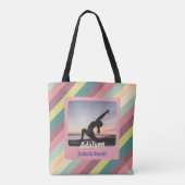 Personalisierte Yoga Lover Lehrerin Mama Frauen Ge Tasche (Rückseite)