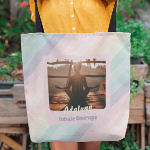 Personalisierte Yoga Lover Lehrerin Mama Frauen Ge Tasche