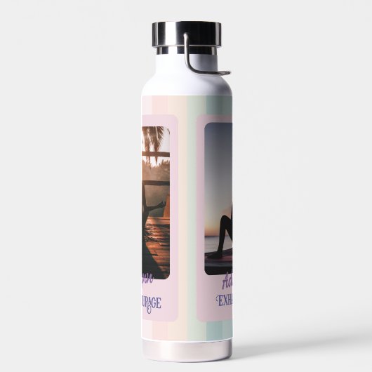 Personalisierte Yoga Lover Lehrerin Mama Frauen Ge Trinkflasche (Links)