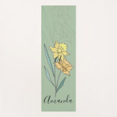 Personalisierte Yoga Mat - Dezember Narcissus Blum Yogamatte (Vorderseite)