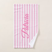Personalisierte Yoga matt Rosa Streifen Medization Handtuch (Handtuch)