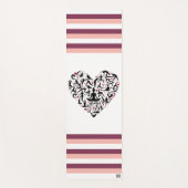 Personalisierte Yoga Matte mit Herz & Name (Vorderseite)