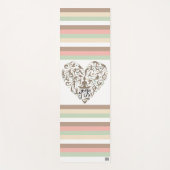 Personalisierte Yoga Matte mit Herz & Name (Vorderseite)