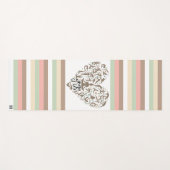 Personalisierte Yoga Matte mit Herz & Name (Vorderseite (Horizontal))