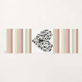 Personalisierte Yoga Matte mit Herz und Name (Vorderseite (Horizontal))