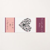 Personalisierte Yoga Matte mit Herz & Wunschtext (Vorderseite (Horizontal))