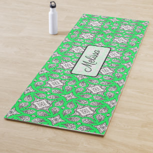 Personalisierte Yoga-Matte mit Limettengrünem Mand Yogamatte